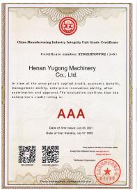 Yugong certification