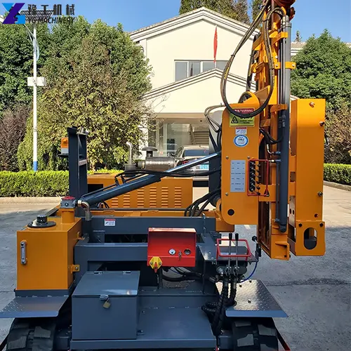 portable helical pile driver