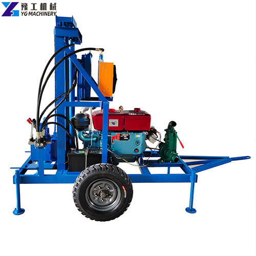 portable hydraulic water well drilling rig