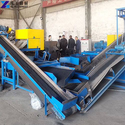 waste tyre recycling machine