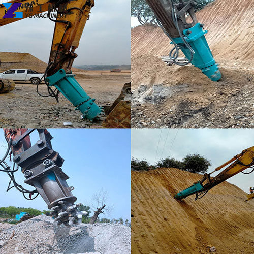 drum cutter attachment for excavator