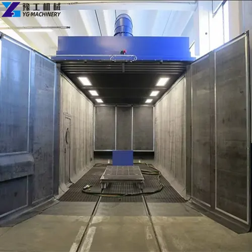 container sandblasting room