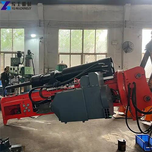 excavator-mounted drilling and splitting machine
