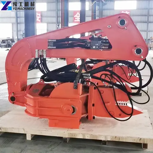 excavator pile driver