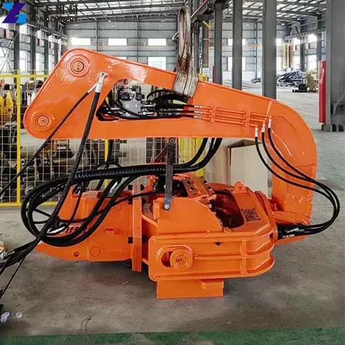 sheet pile driver for excavator