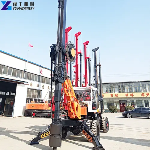 crawler rotary drilling rig