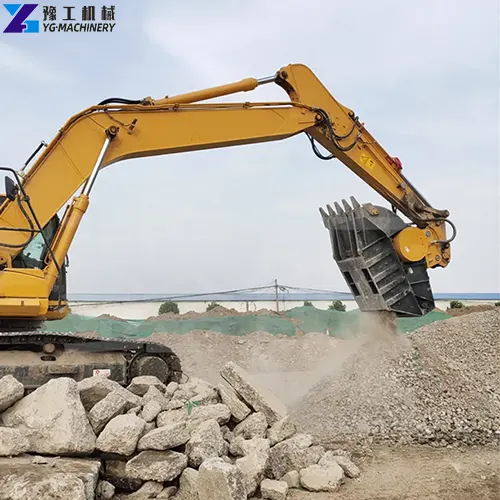 excavator crusher bucket