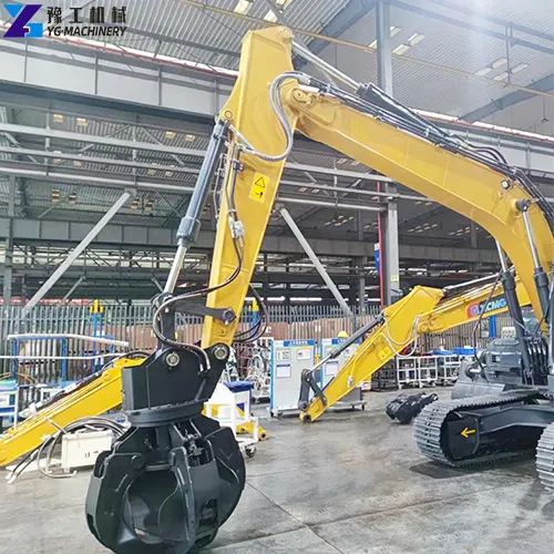 mini excavator with claw