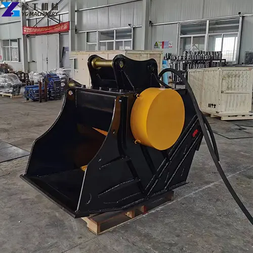 rock crusher bucket for excavator