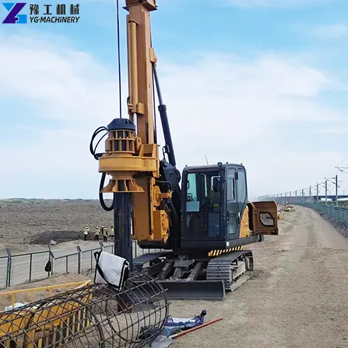 rotary pile drilling rig