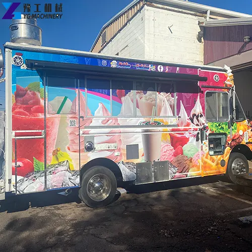 coffee ice cream trailer mobile food truck