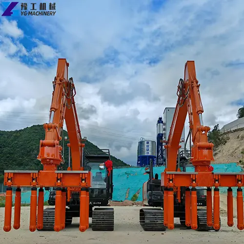 excavator concrete vibrator