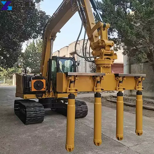 excavator mounted hydraulic concrete vibrator