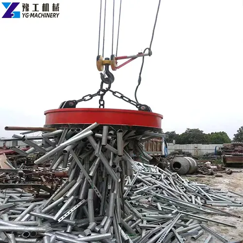 excavator scrap magnet