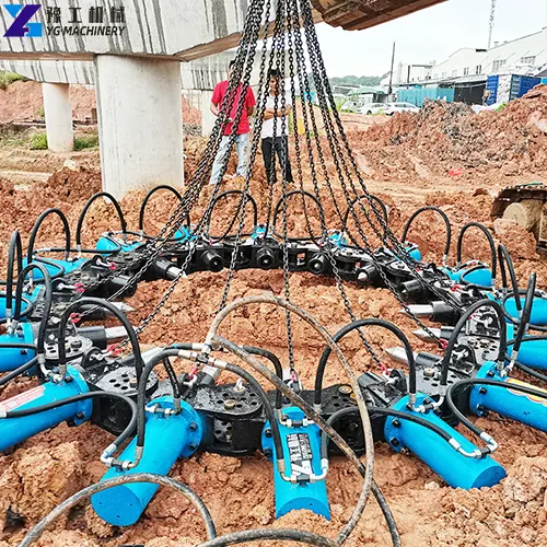 concrete pile crusher