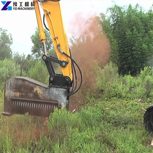 excavator tree mulcher