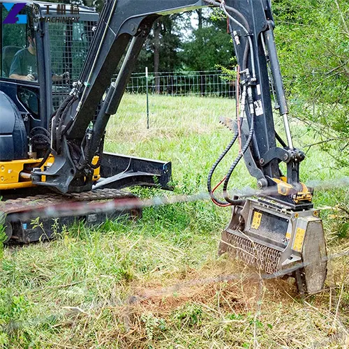 mini excavator mulching head for sale