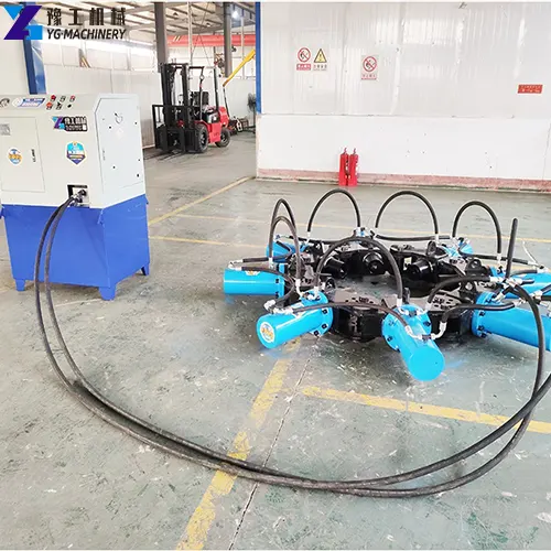 Hydraulic pump station and pile breaker combination