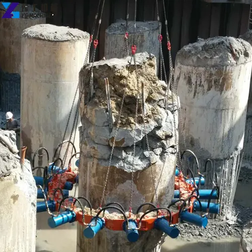concrete pile crusher