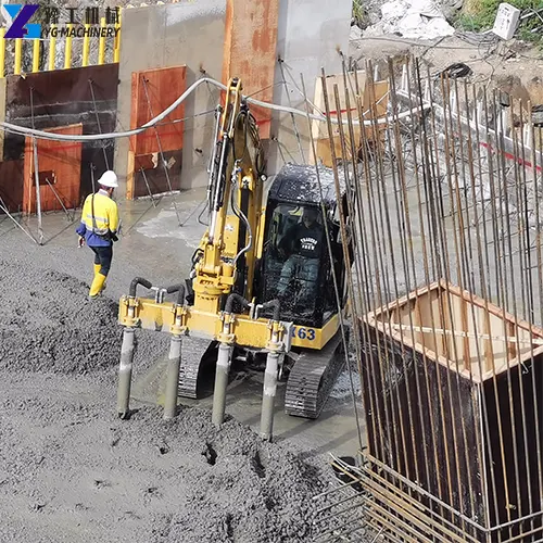 concrete vibrator for mass concrete compaction