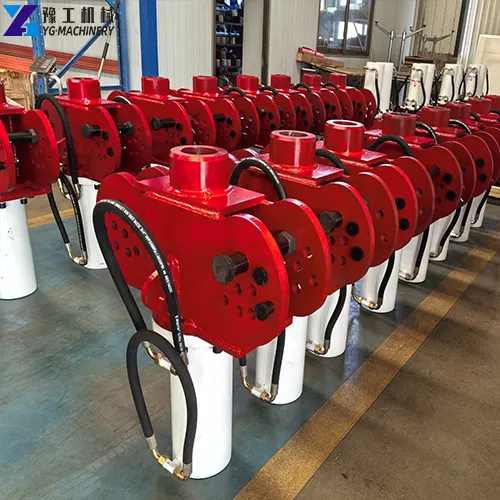 custom red and white pile breaker