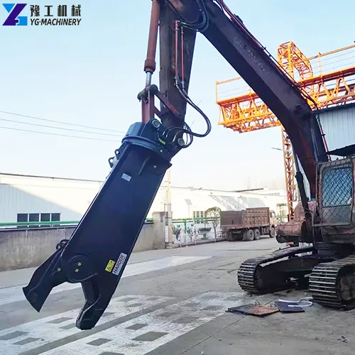 excavator demolition shear