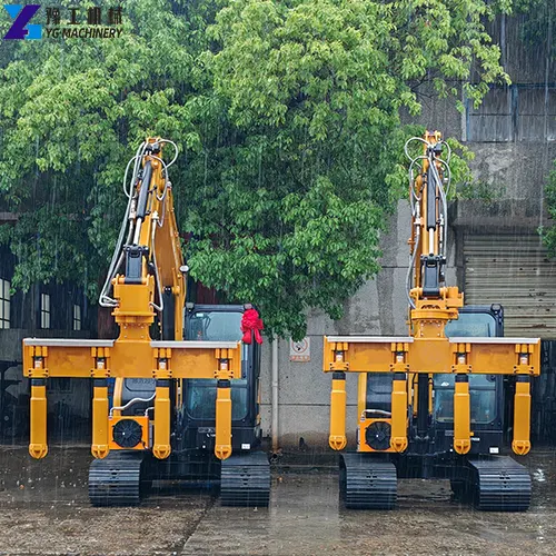 excavator mounted hydraulic concrete vibrator