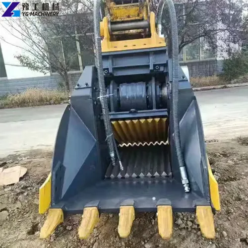 attachment crusher bucket