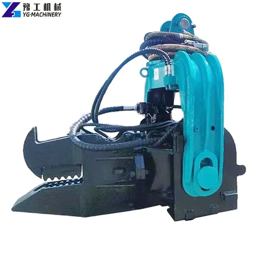 excavator mounted pile driving equipment