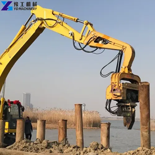 sheet pile driver for excavator