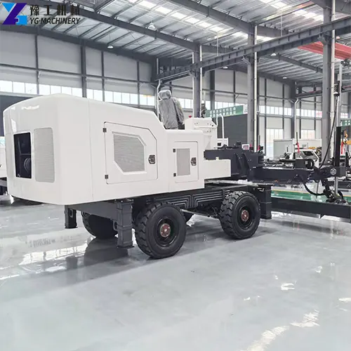telescopic arm road boom laser leveling machine