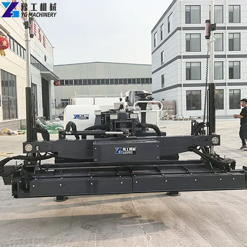 telescopic boom concrete laser screed machine