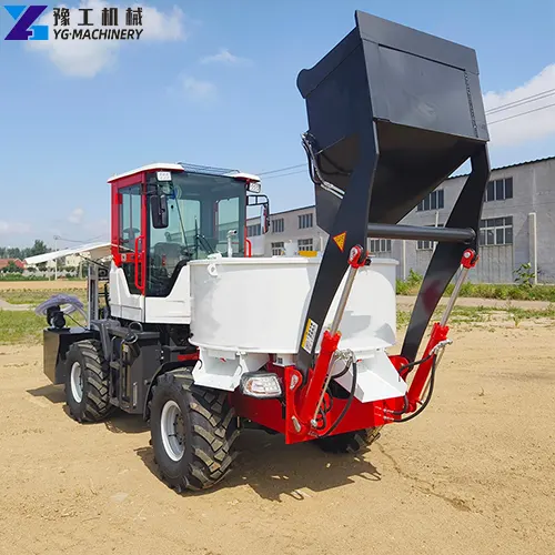 automatic self-loading concrete mixer truck