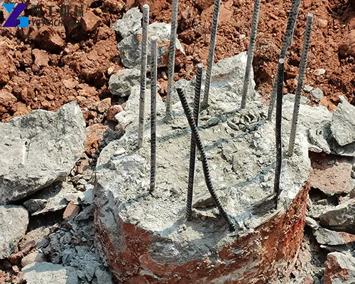 concrete pile crusher