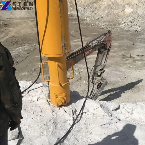 excavator mounted hydraulic rock splitter