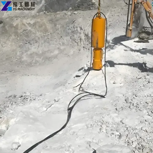 hydraulic excavator rock splitter machine