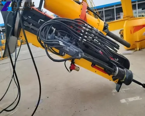 integrated hydraulic rock drill and splitter attachment