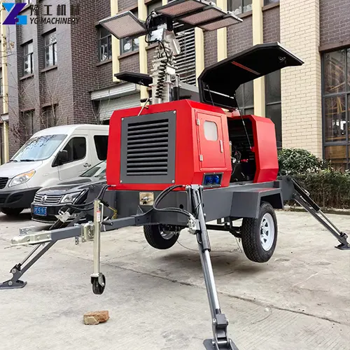 portable flood lights with generator