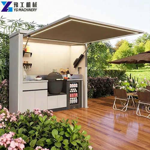 pre made outdoor kitchen
