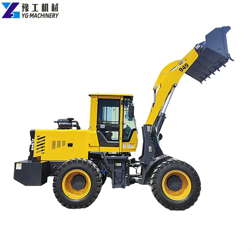 small tractor with loader and backhoe
