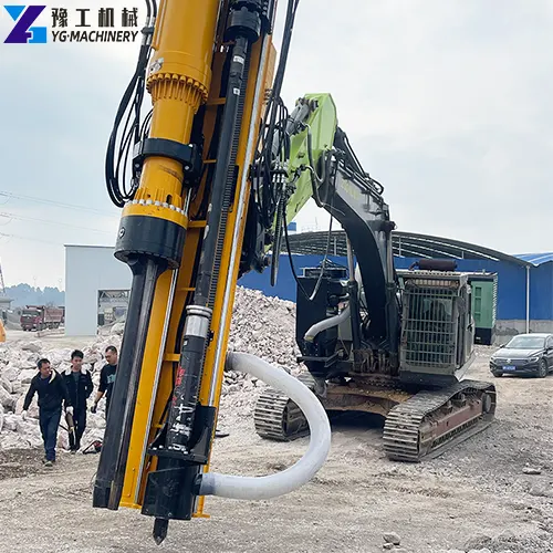combined hydraulic rock drill and splitter