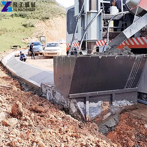 concrete landscape edging machine