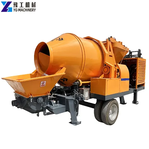 concrete pump with mixer