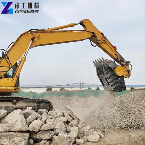 excavator crusher bucket