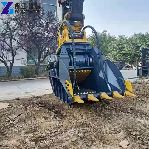 excavator screening crusher bucket