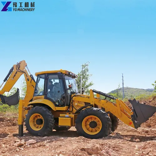 front end loader with backhoe