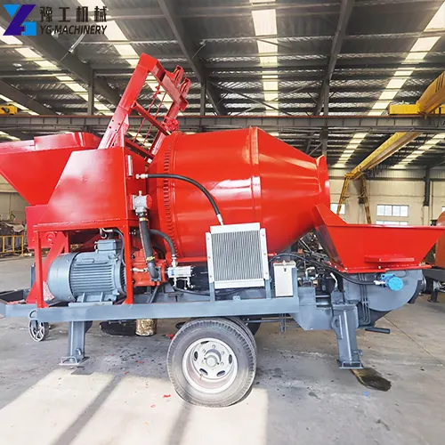 integrated concrete mixer pump