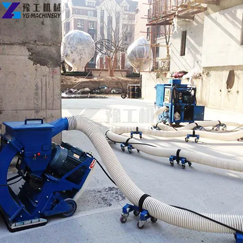 concrete floor shot blasting machine