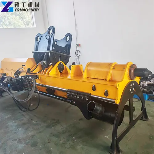 excavator drilling and splitting machine attachment