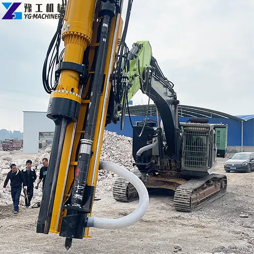 excavator splitting and drilling attachment